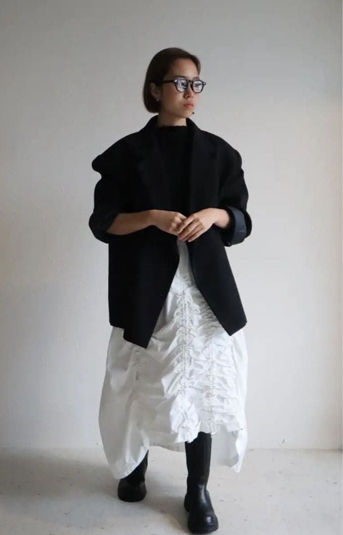 HAILEE 新品 オーバーサイズジャケットコート ブラック ella