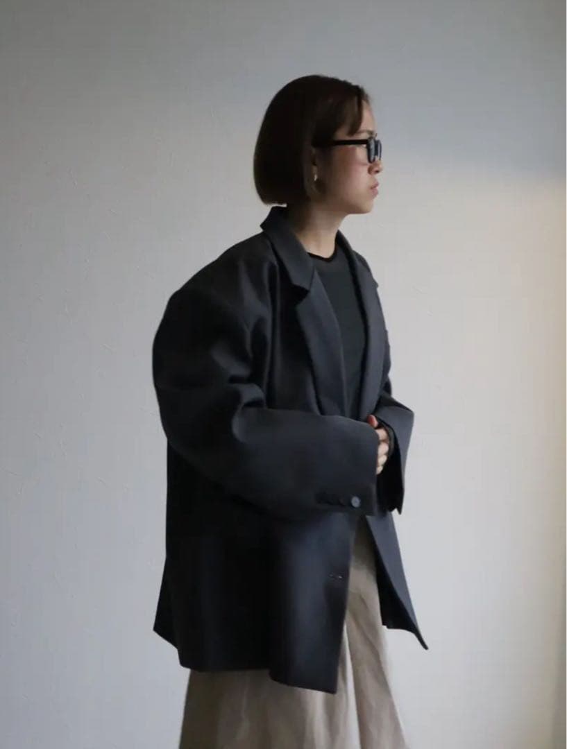 HAILEE 新品 オーバーサイズジャケットコート ブラック ella