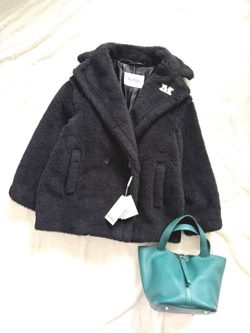 マックスマーラ　MAXMARA テディベアポンチョ　ケープ　NEWMANTO