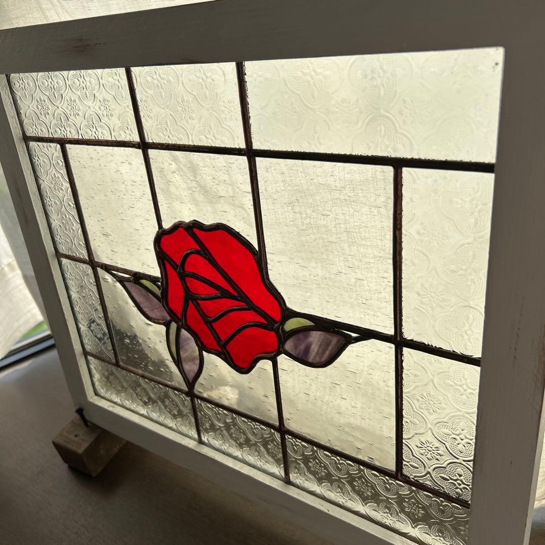 ステンドグラス　pink fox