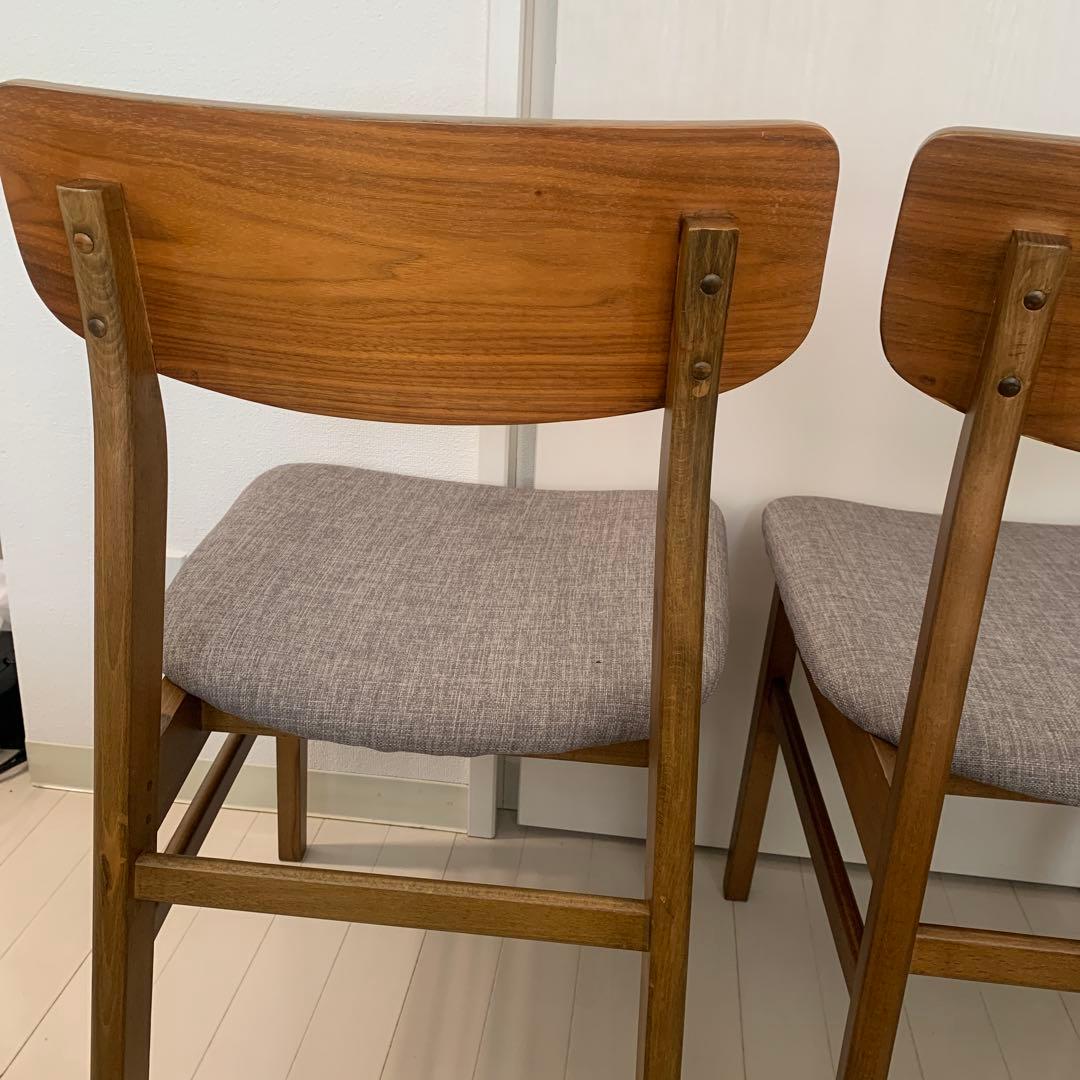 ニトリ　ダイニングチェア(フィルンOC MBR/GY)　2脚