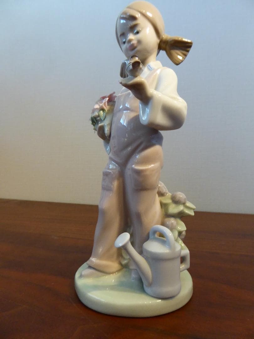 リアドロ3点セット　ちょっと残念な小鳥と少女、ニワトリと少女、鳩と少女