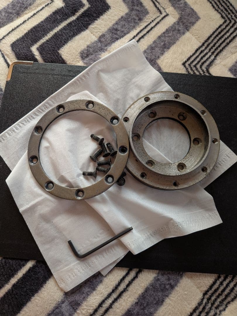 希少品、モトリタ ステアリング37㌢、アダプターリング付き