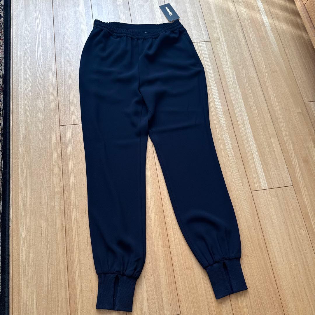 【新品タグ付き Col Pierrot】Rib Pants ネイビー36