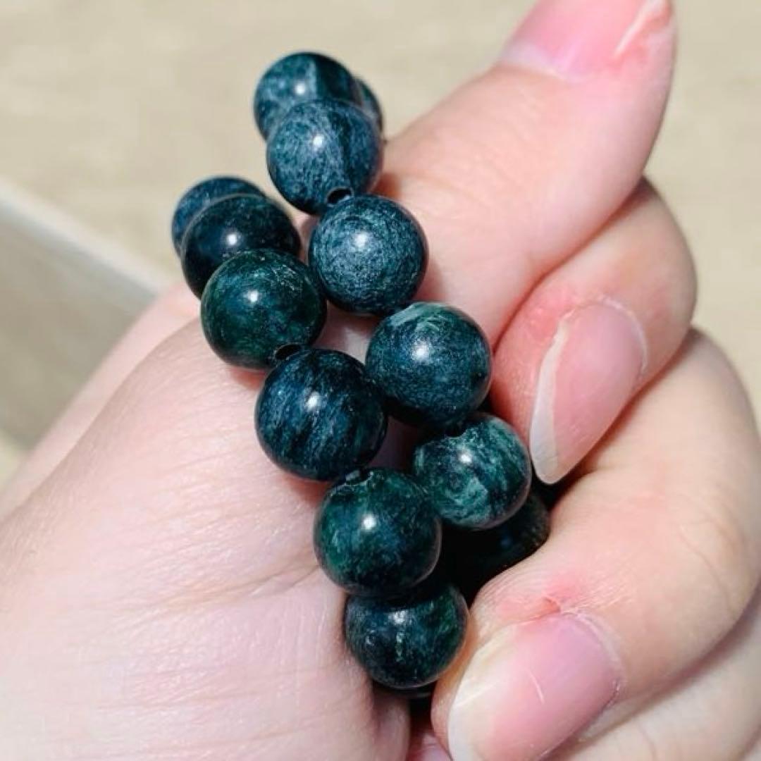 【⭐️H&E社・直輸入⭐️】翠色 アメリカ産 ハーティナイト ブレスレット 天然石