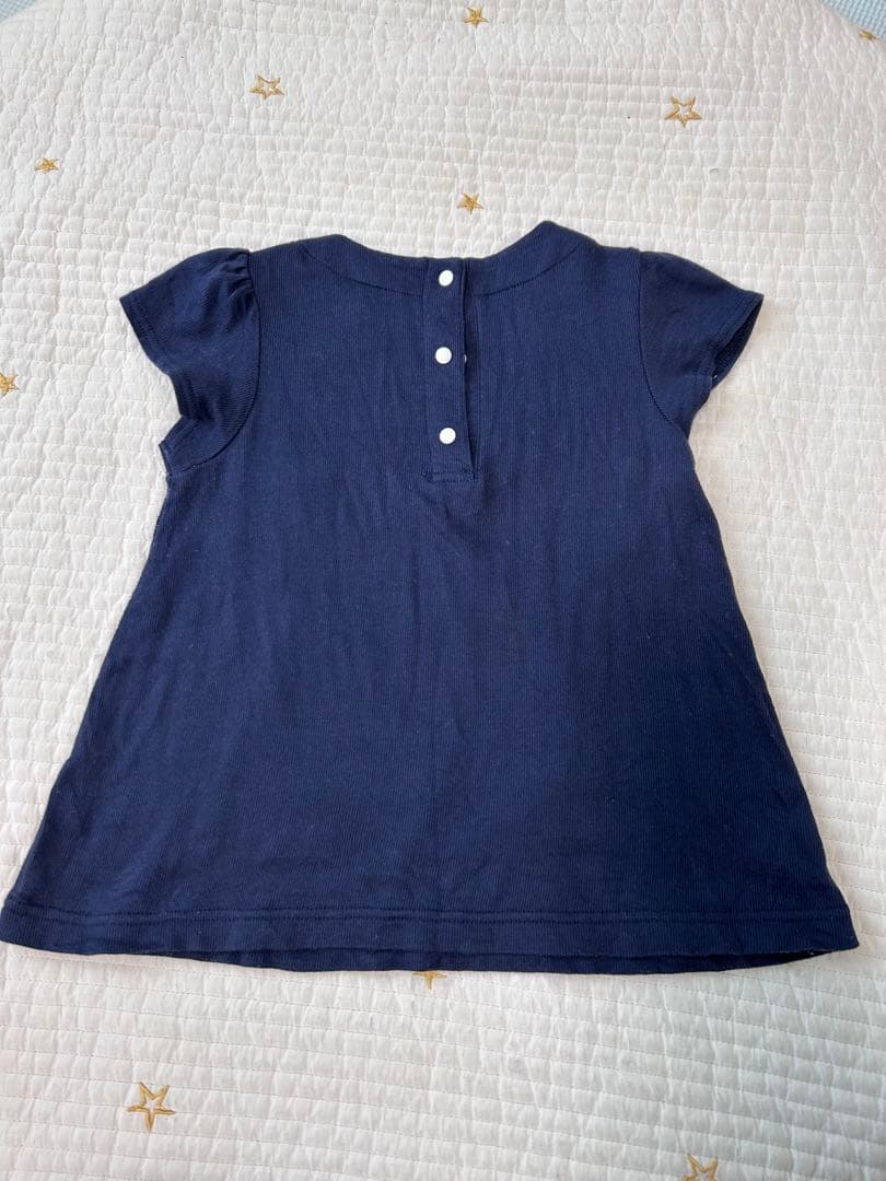 ファミリア　familiar トップスセット　100 ネイビー　マリン　くま