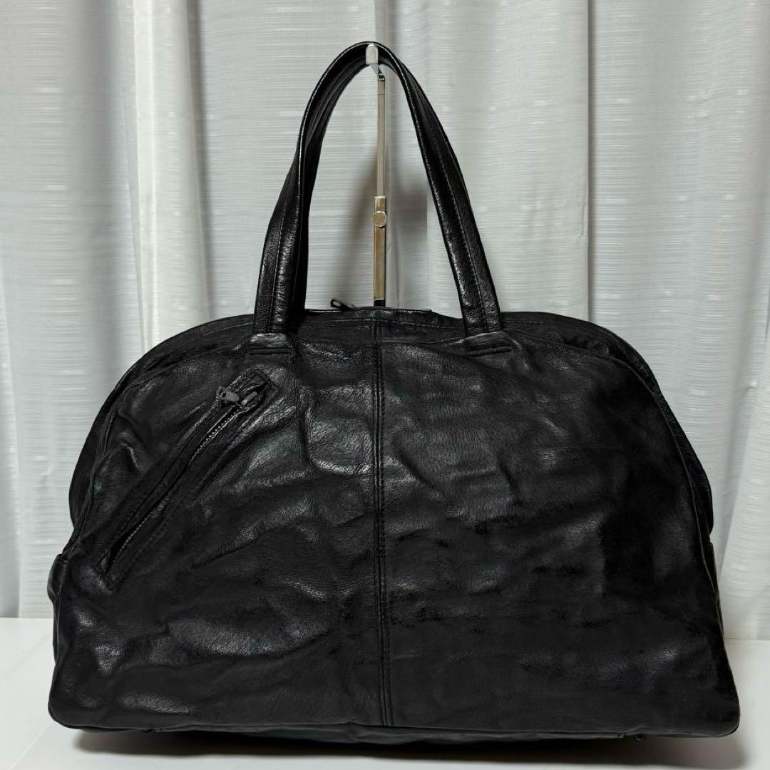 ⭐️極美品⭐️　イサムカタヤマバックラッシュ　ボストンバッグ　ブラック　レザー