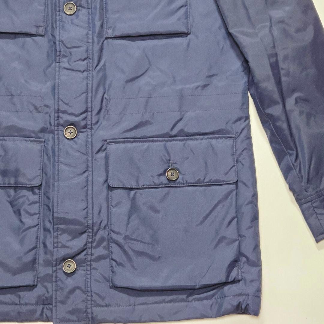 【美品】​ブルックスブラザーズ ナイロン サファリジャケット 中綿入り 紺 M