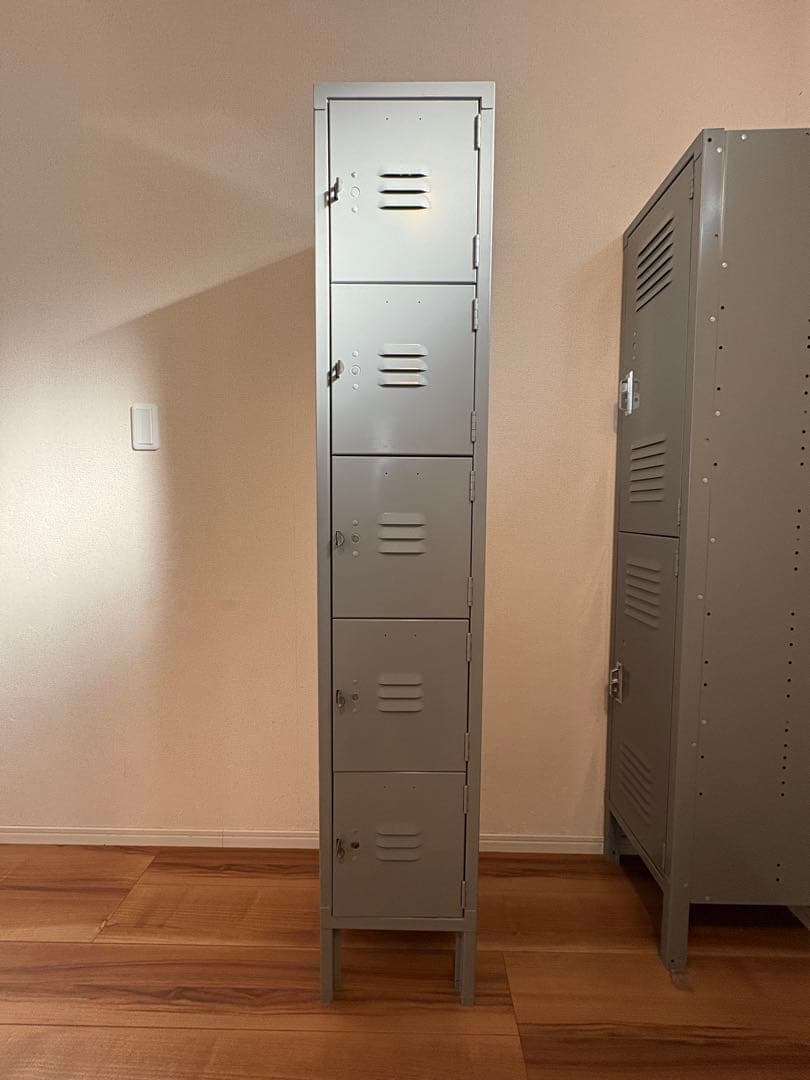 lyon ロッカー②グレー5段　パシフィックファニチャー　PFS