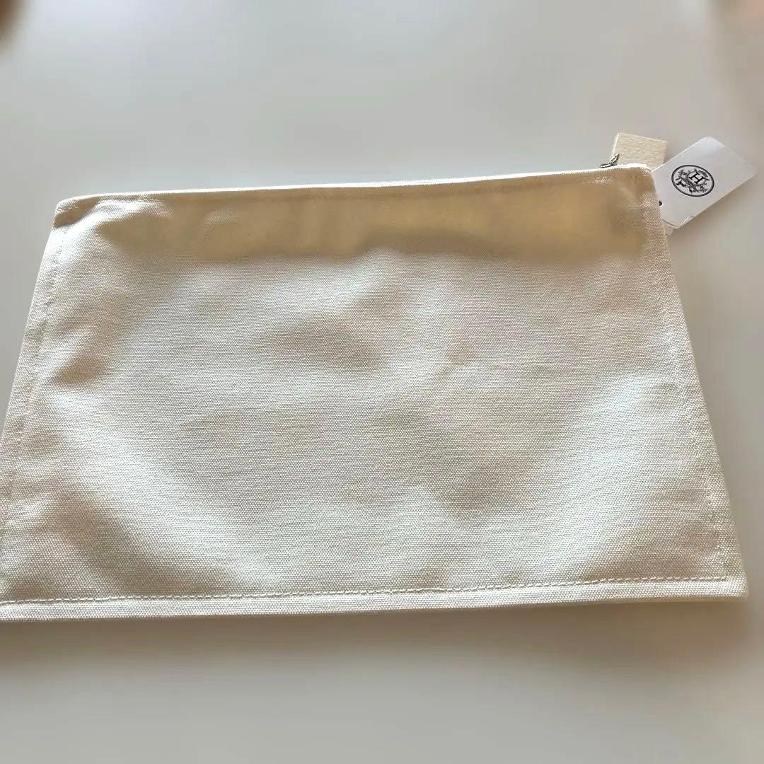 【HERMES】新品未使用 フラットポーチ ゆり木馬柄 GM