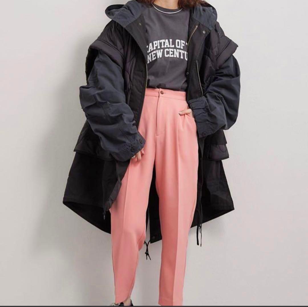 etsinta エシンタ マルチウェイモッズコート ベスト付き ブラック