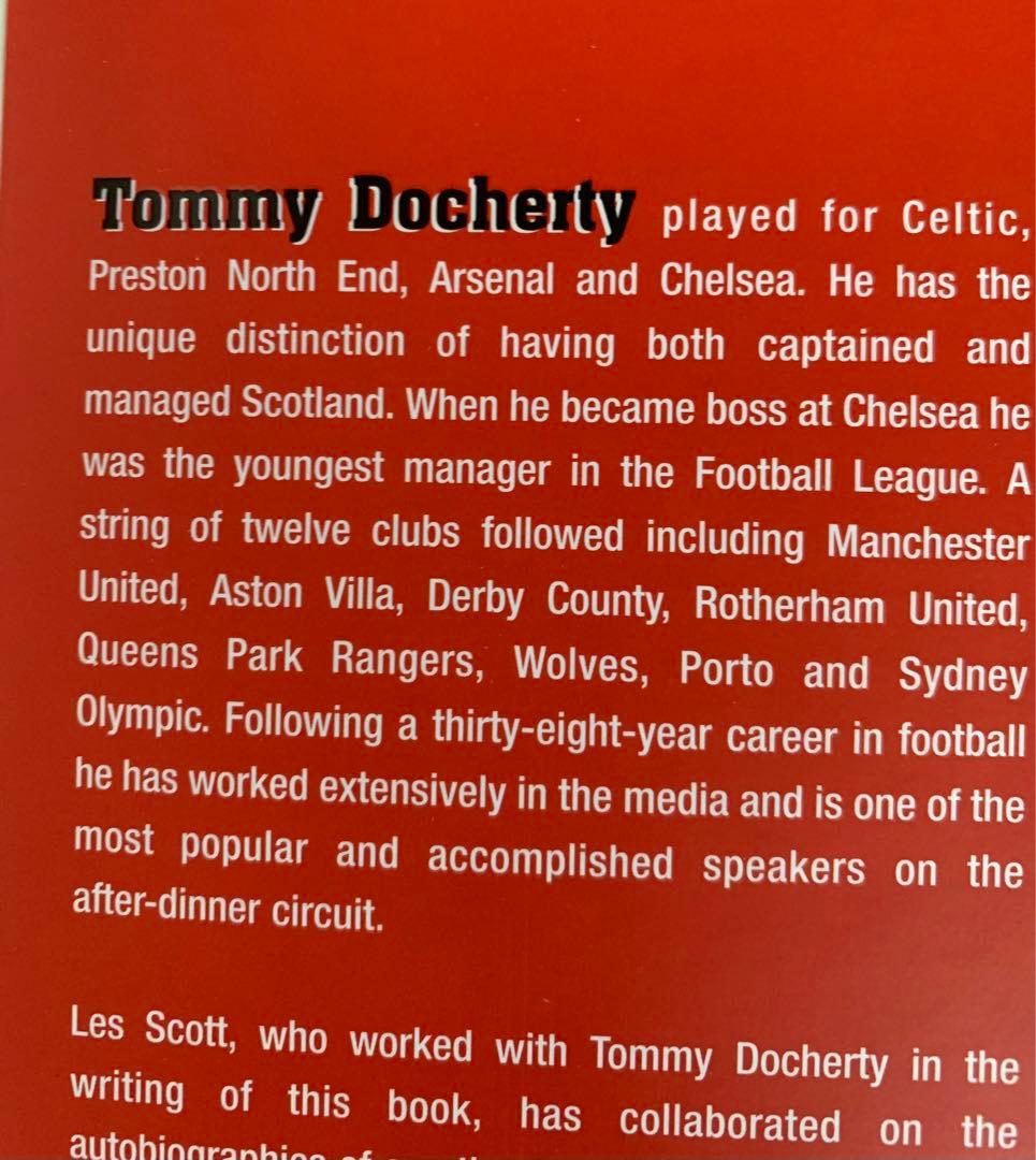 直筆サイン入り！伝説の指導者Docherty自伝 ＂The Doc\"