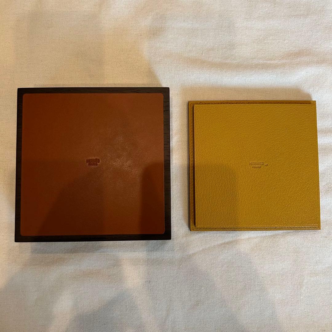 HERMES 木製 小物入れ トレイ3点セット売り
