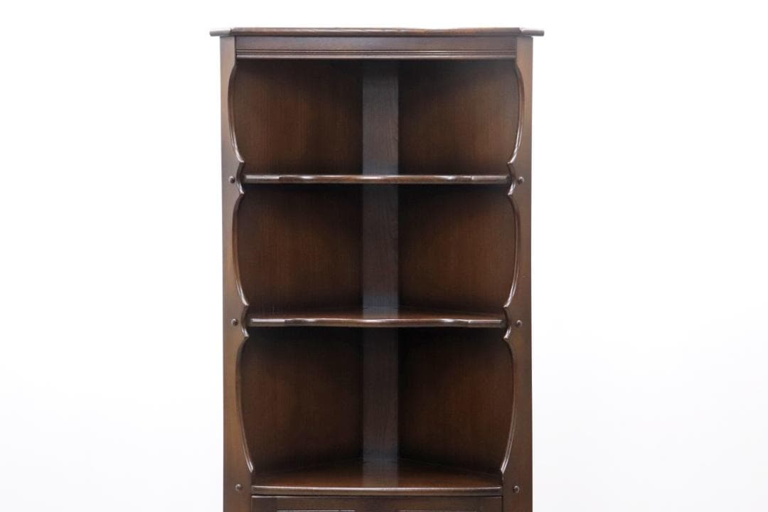 アーコール 英国 ヴィンテージ エルム材 クラシカル コーナーキャビネット