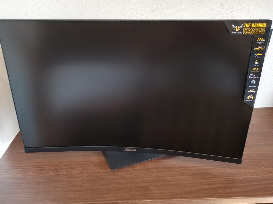 ASUS TUF Gaming 湾曲モニター VG32VQ WQHD 144Hz