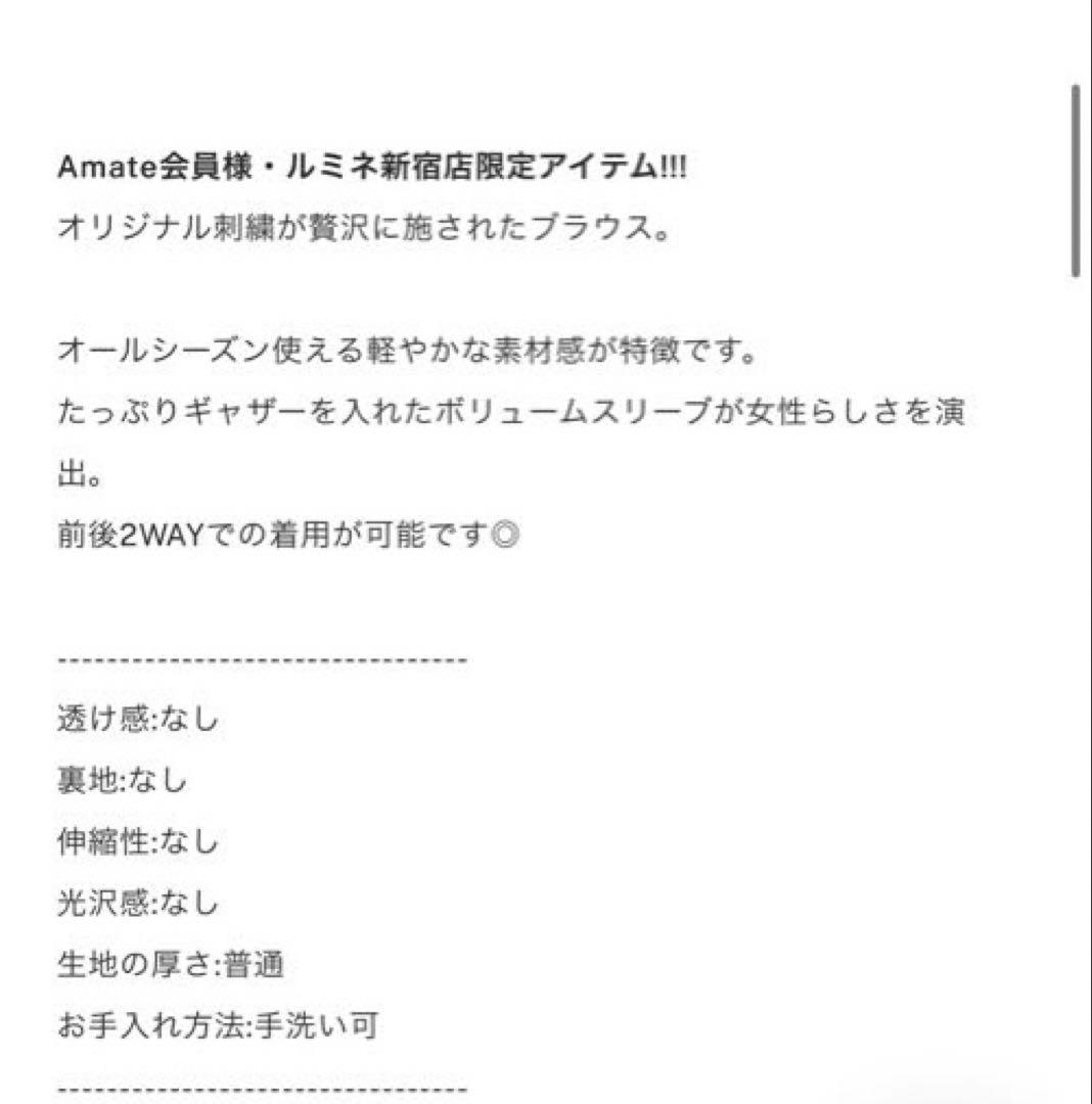 トップス amerivintage PUFF EMBROIDARY LACE BLOUSE