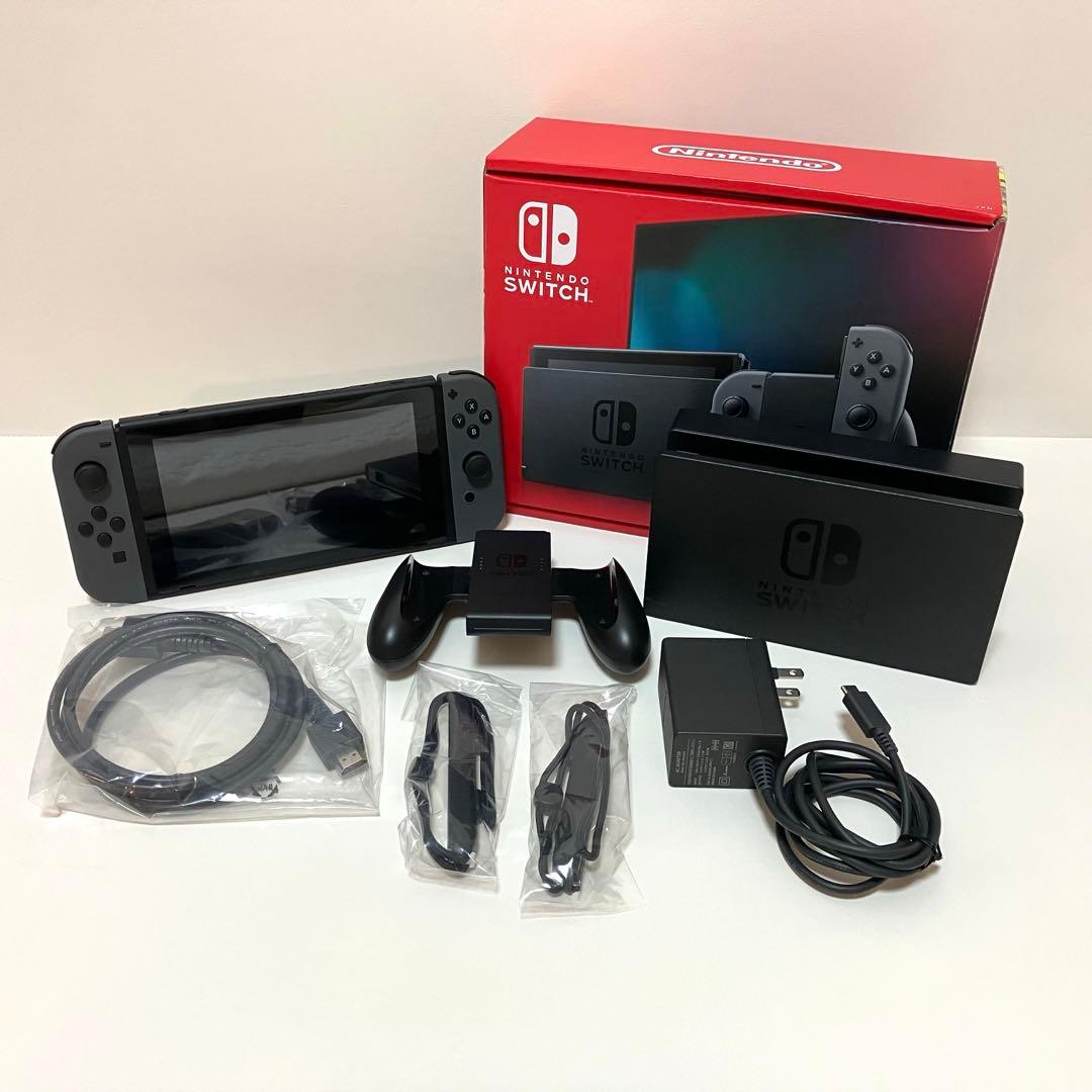 【美品】Nintendo Switch HAD グレー バッテリー拡張版