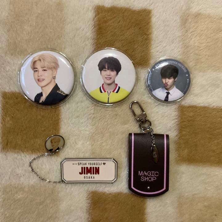 BTS ジミン 缶バッジ キーホルダー