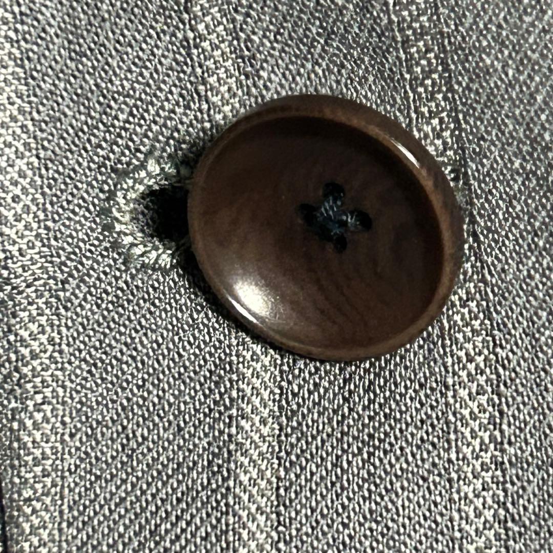 【美品】パーソンズ スーツ スリーピース グレー　ストライプ S相当