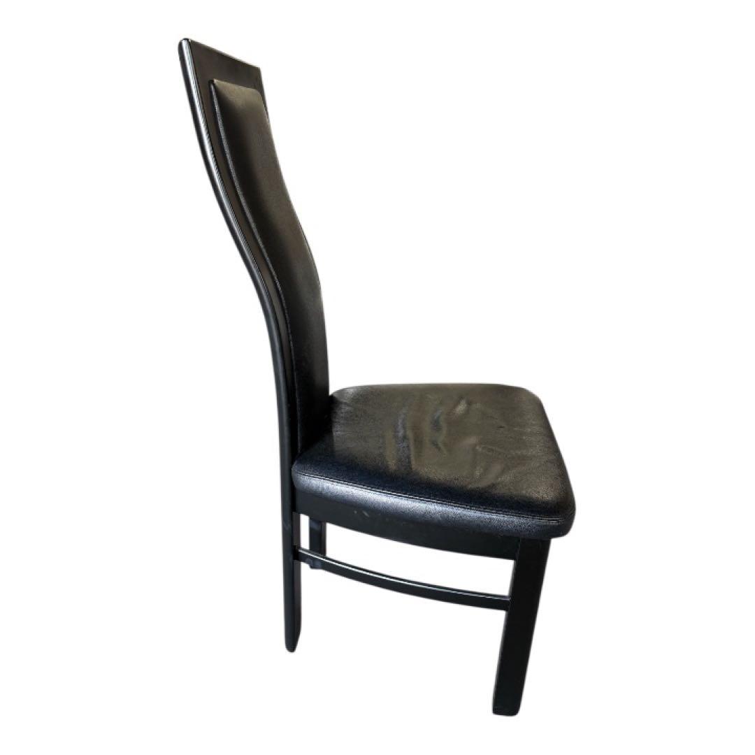 カリモク　CE35シリーズ・ハイバックチェア本革・ブラック・ダイニング　④