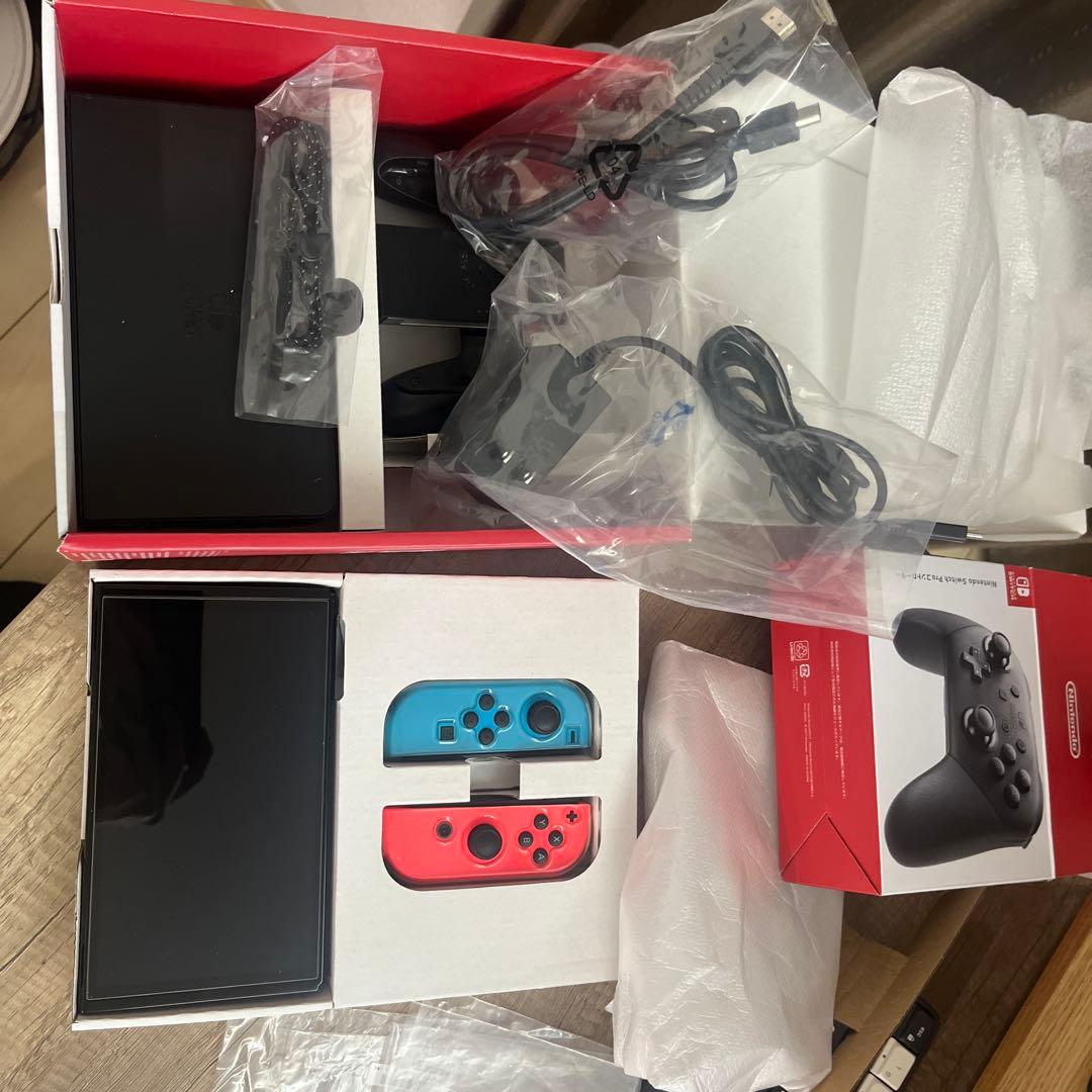 Nintendo Switch 有機EL本体 プロコン 128G SDカード付き