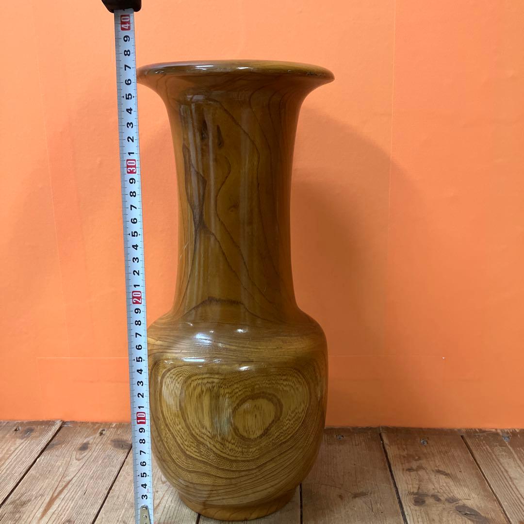 C壁 銘木 木製花瓶 花瓶 花器 一輪挿し 天然木 木目 ウッドベース 壺