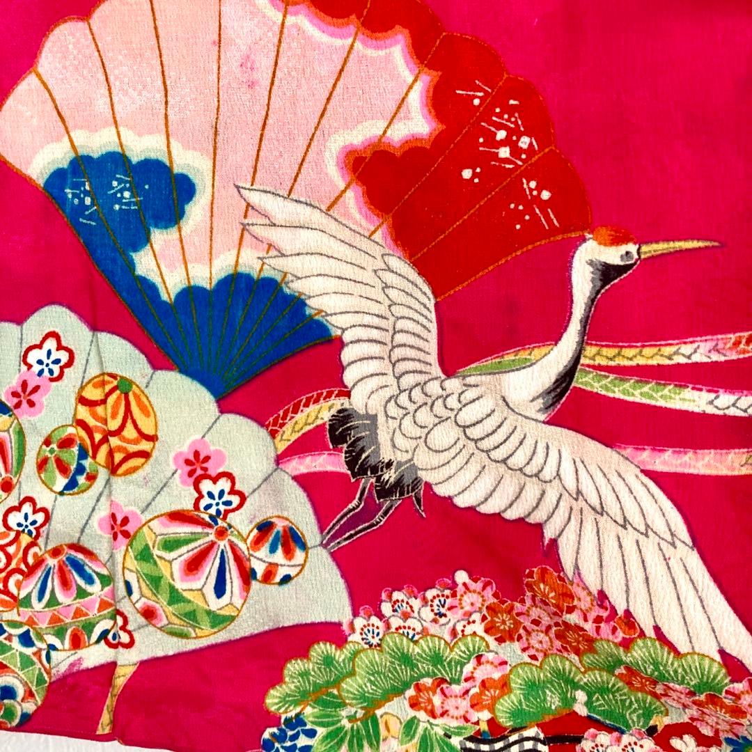 アンティーク7歳 女の子 子供着物 七五三 アンティーク着物 NO42