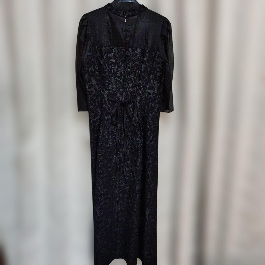 ヤマダヤ リルフェテ ふくれジャガードバックリボンドレス