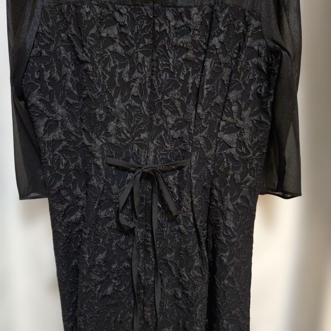 ヤマダヤ リルフェテ ふくれジャガードバックリボンドレス