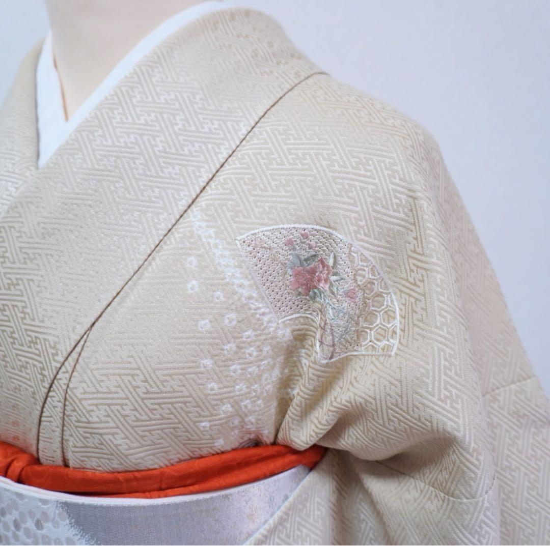 訪問着　4点フルセット432七五三 お宮参り 卒業式　入学式　汕頭刺繍　小柄な方