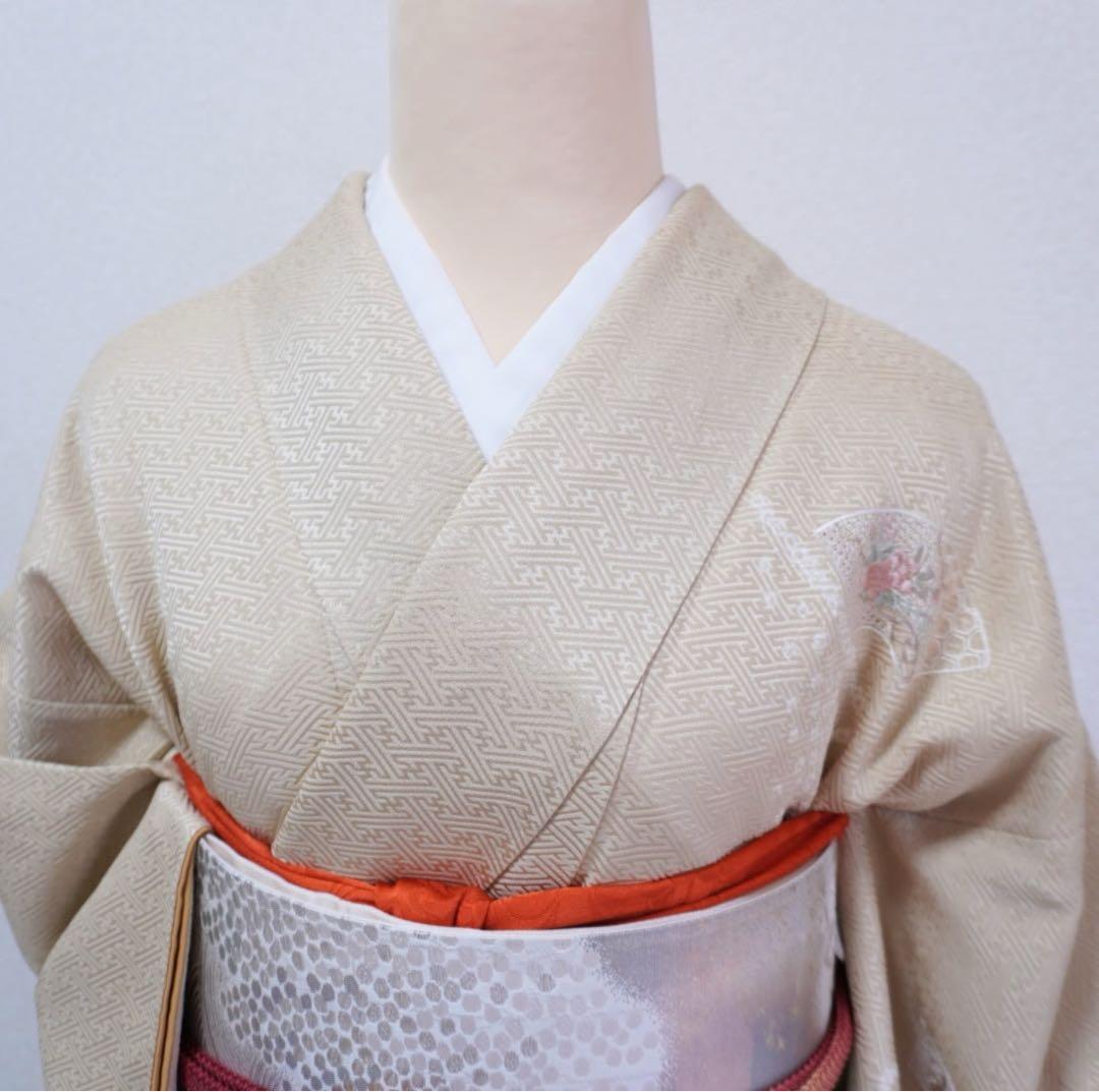 訪問着　4点フルセット432七五三 お宮参り 卒業式　入学式　汕頭刺繍　小柄な方