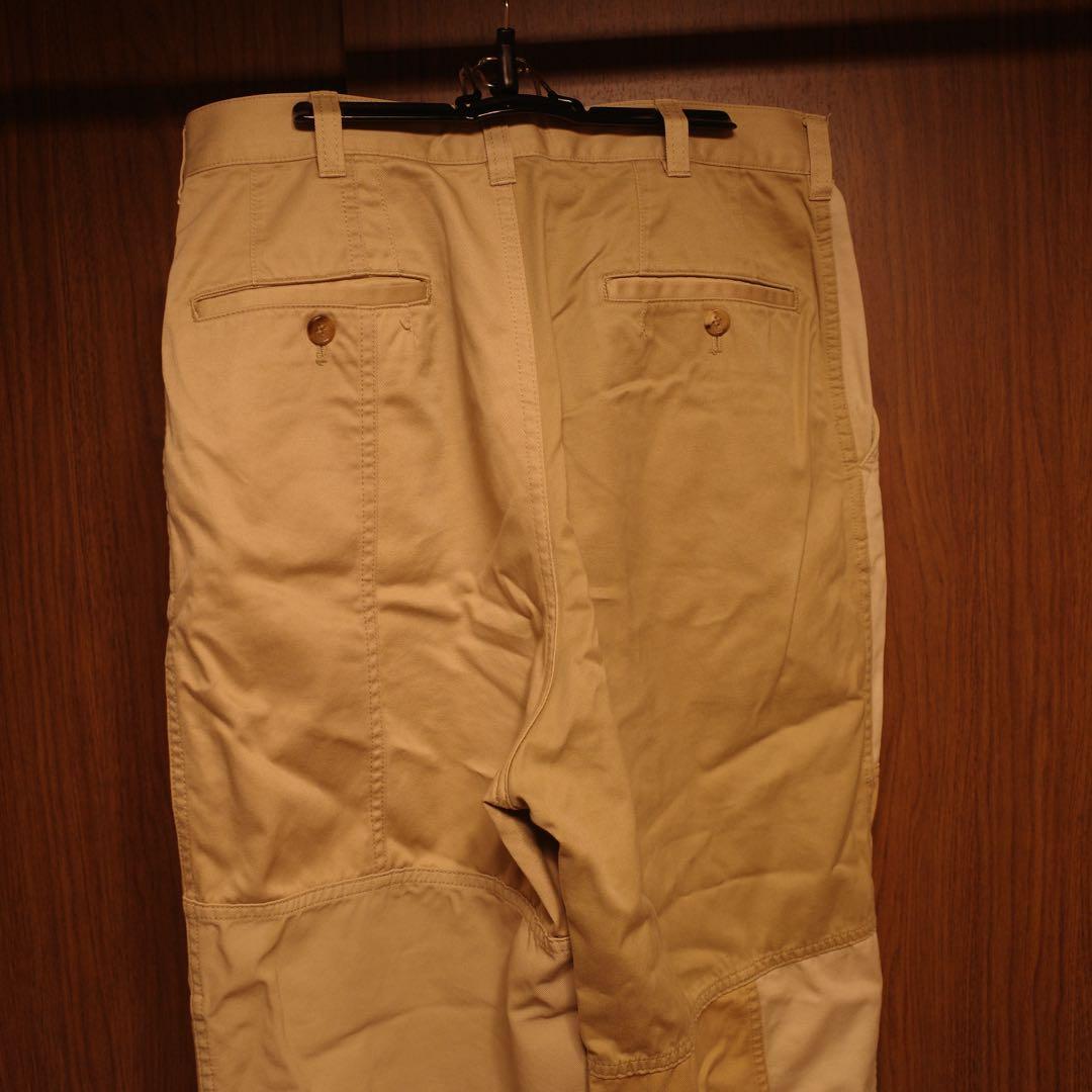 コムデギャルソンオム20aw チノパンツ　継ぎ接ぎ