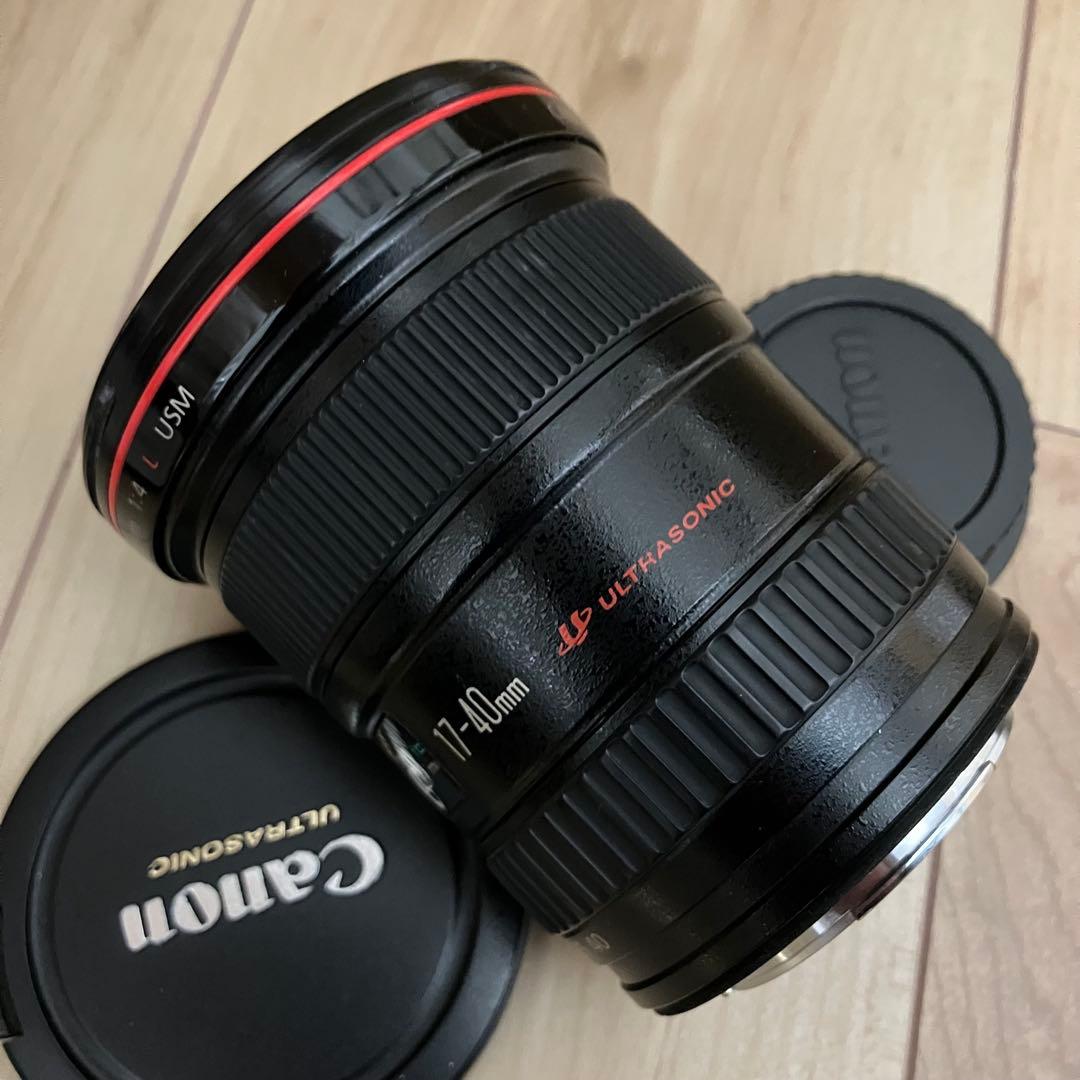 Canon EF 17-40mm f4L USM 動作品 フード、説明書等付き