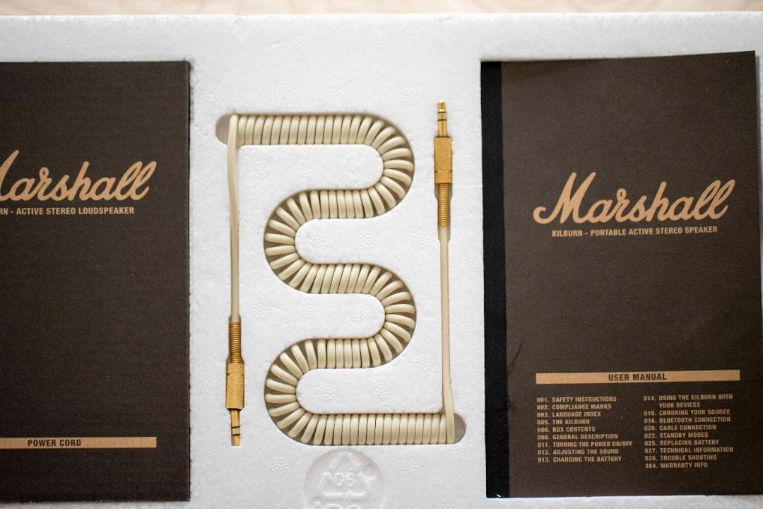 marshall kilburn cream スピーカー 美品 外箱ほか付属