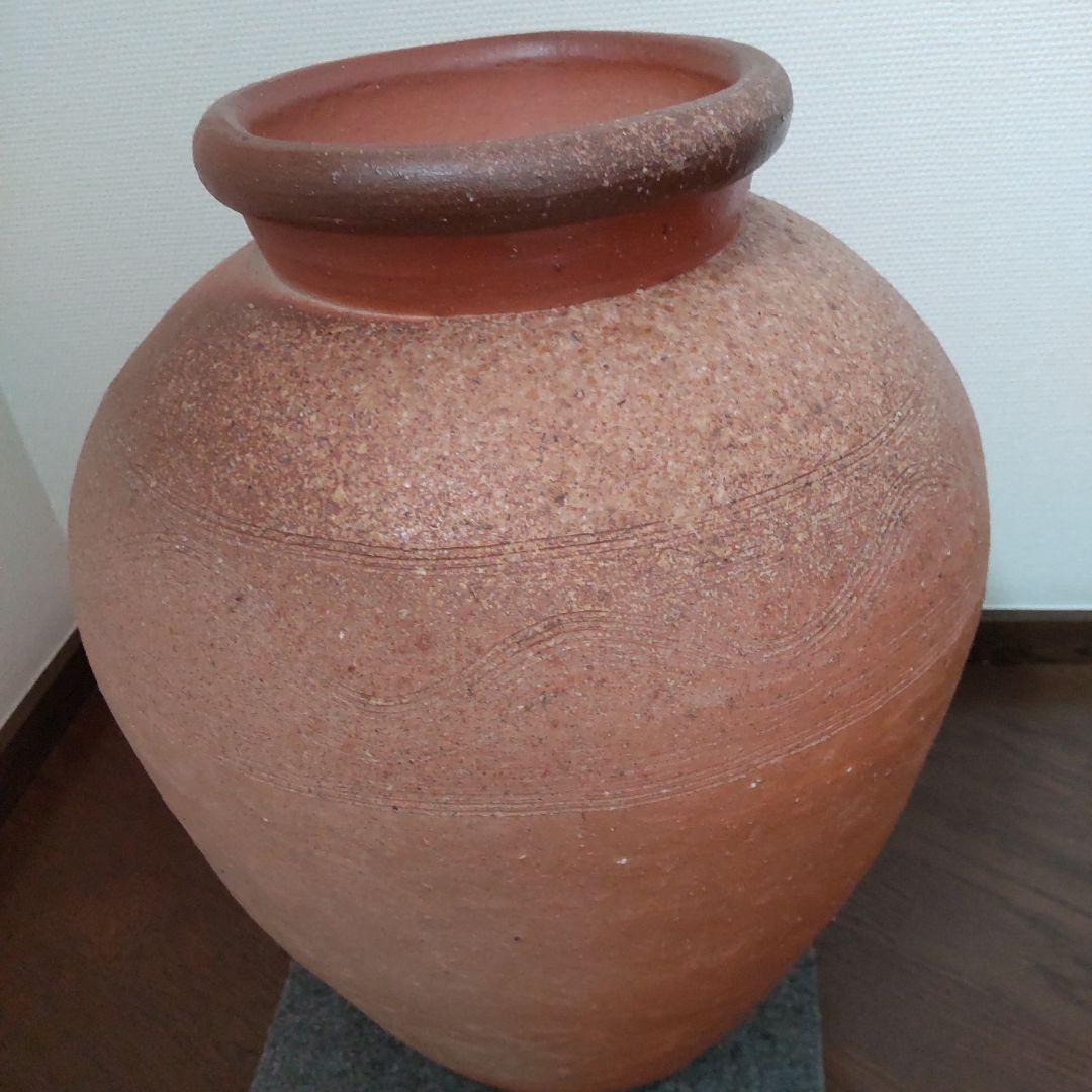 キレイな　中壺　備前焼　28