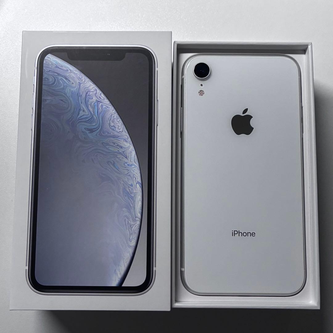 Apple iPhone XR 64GB ホワイト 箱付き