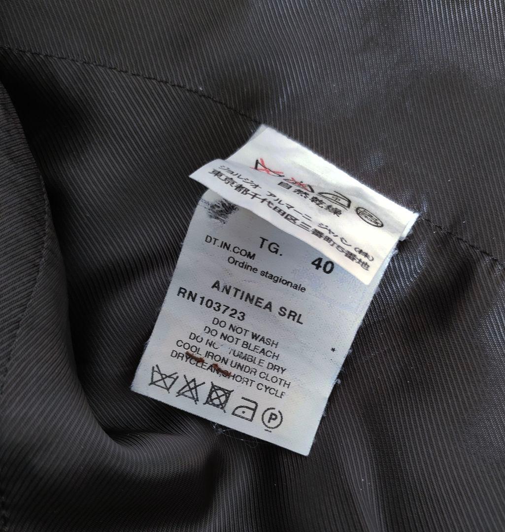 アルマーニコレツィオーニARMANI　フリル襟　ジャケット　コート　グレー　40