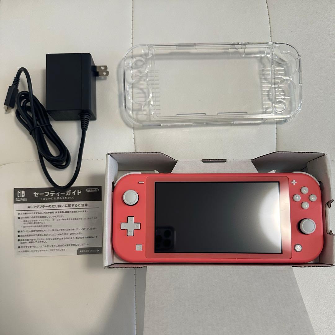 【新品同様】Nintendo Switch (画面保護・クリアケース付き)