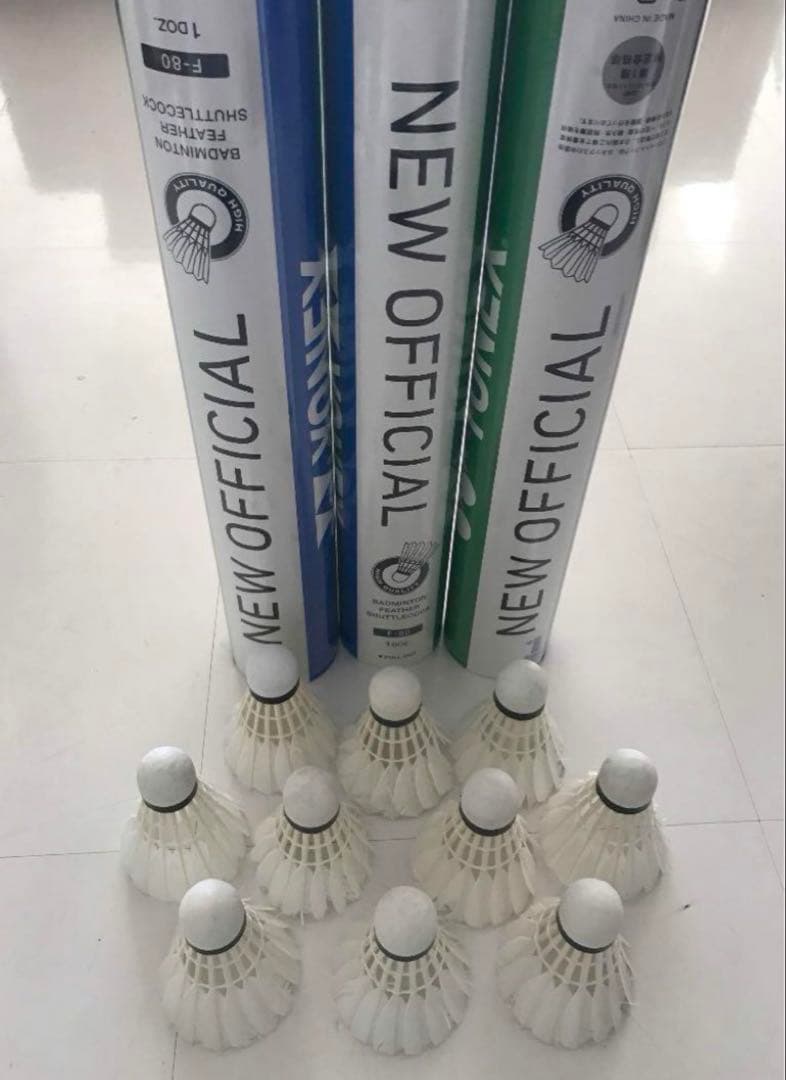 バドミントン シャトル66個 ニューオフィシャル 他 美品有練習ノック基礎手芸