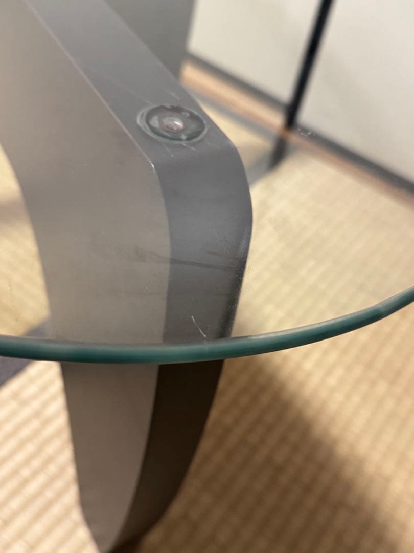 ガラステーブル 2way コーヒーテーブル ローテーブル