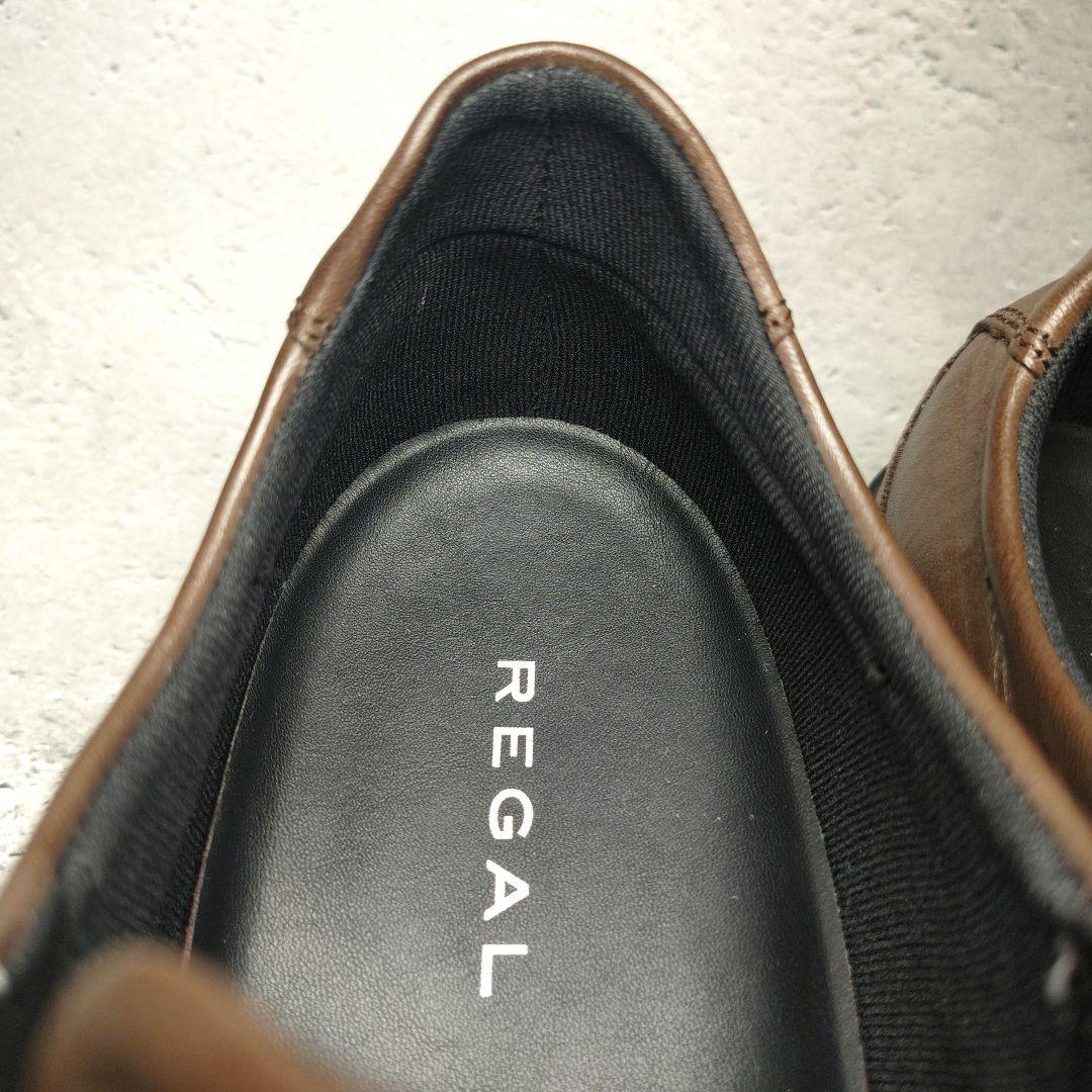 【人気定番デザイン】極美品 REGAL【27】レザードレススニーカー ビジカジ