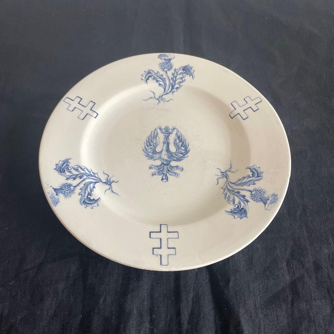 リュネヴィル窯　ロレーヌ十字　平皿 アンティーク　皿　フランス