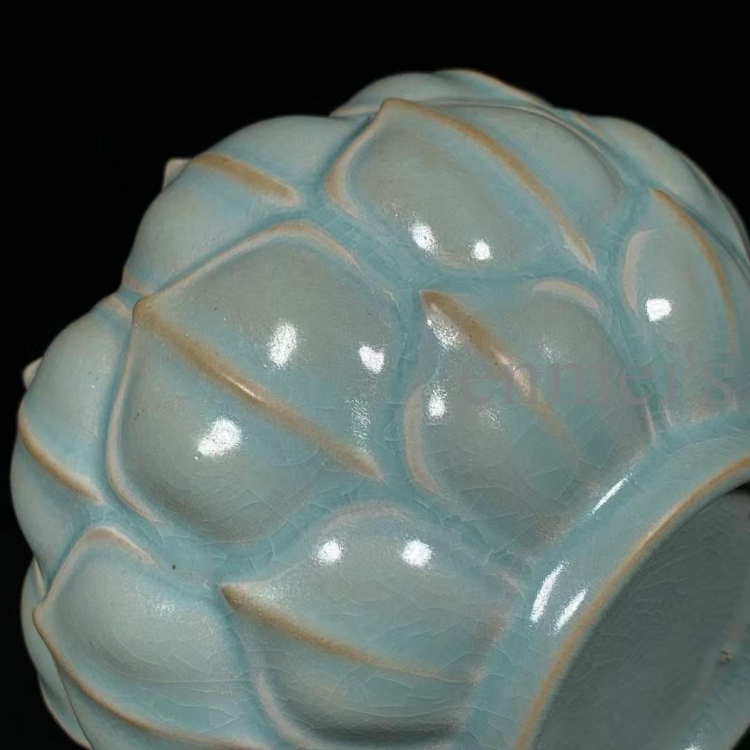 中国古美術・旧蔵宋汝窯蓮花洗・青釉・香炉・香道具・書道・陶器・茶道具・文房置物