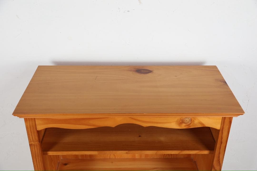 美品『カントリー家具』書棚 本棚 オープンシェルフ シェルフ 飾棚RWboo11