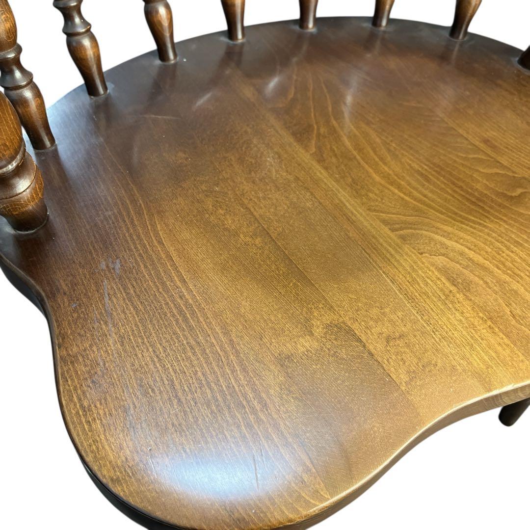 飛騨産業 ウィンザーアームチェア ダイニングチェア レトロ 椅子 キツツキマーク