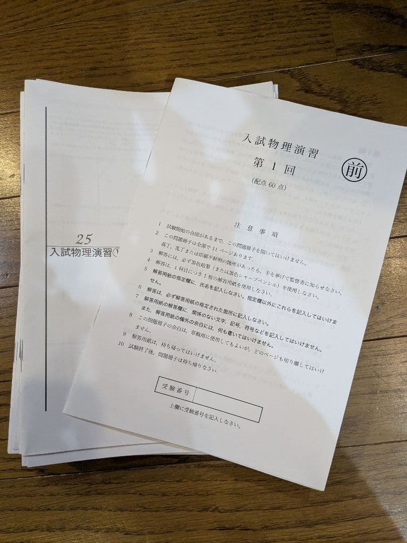 【最新版】鉄緑会 高3 物理 演習 授業冊子 プリント