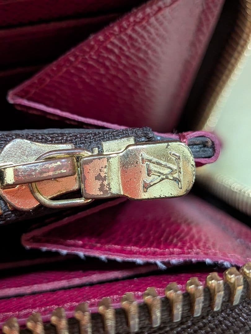 ルイヴィトン 長財布 ポルトフォイユ クレマンス フューシャピンク