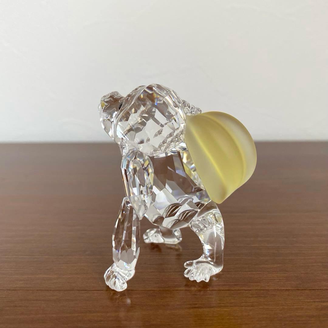 SWAROVSKI スワロフスキー クリスタル わんぱくゴリラ ゴリラ 置物