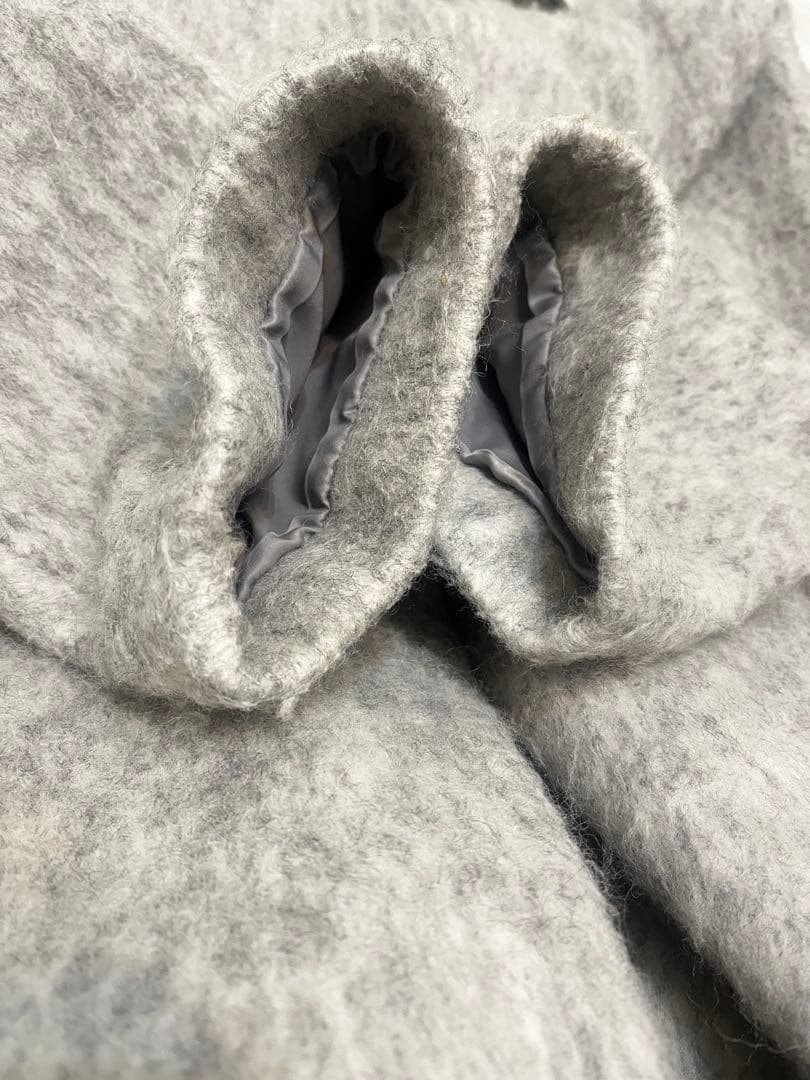 COLLAGE GALLARDAGALANTE シャギーコート（ライトグレー）