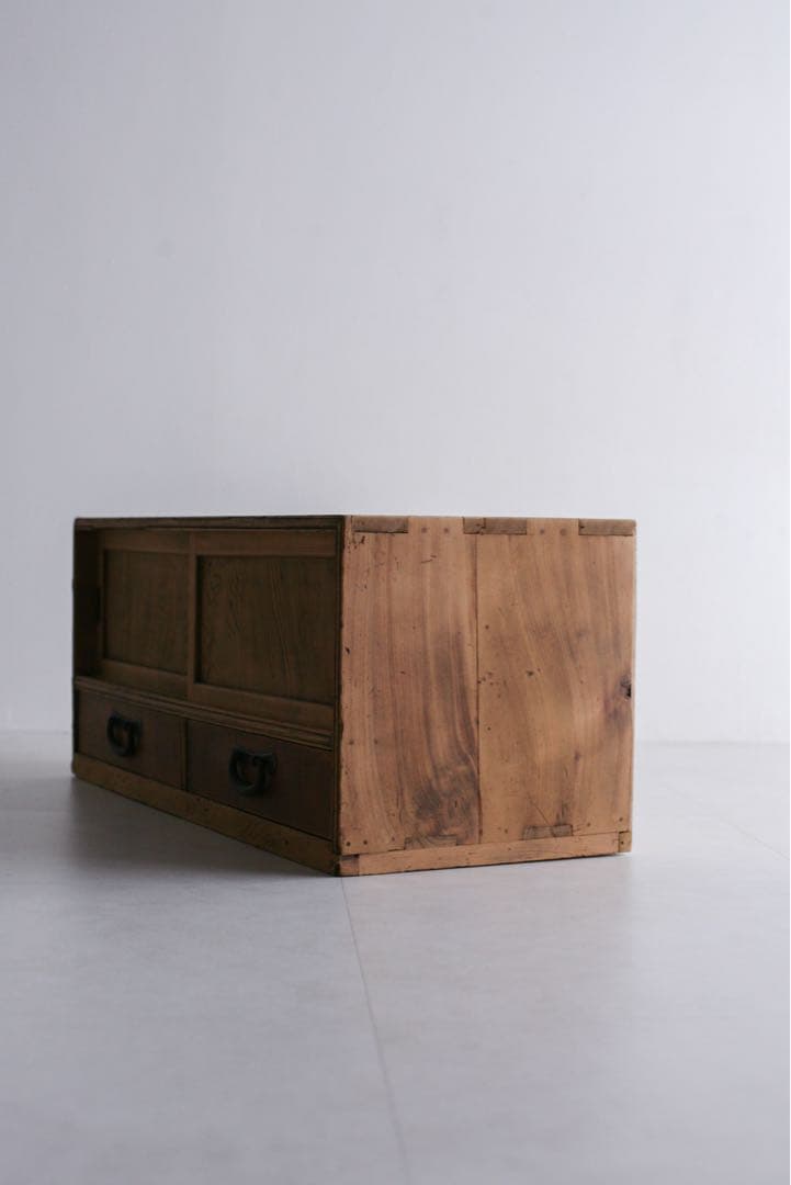 小引き出し　展示台　本棚　収納棚　無垢材 杉材　ケヤキ材　古家具　古道具